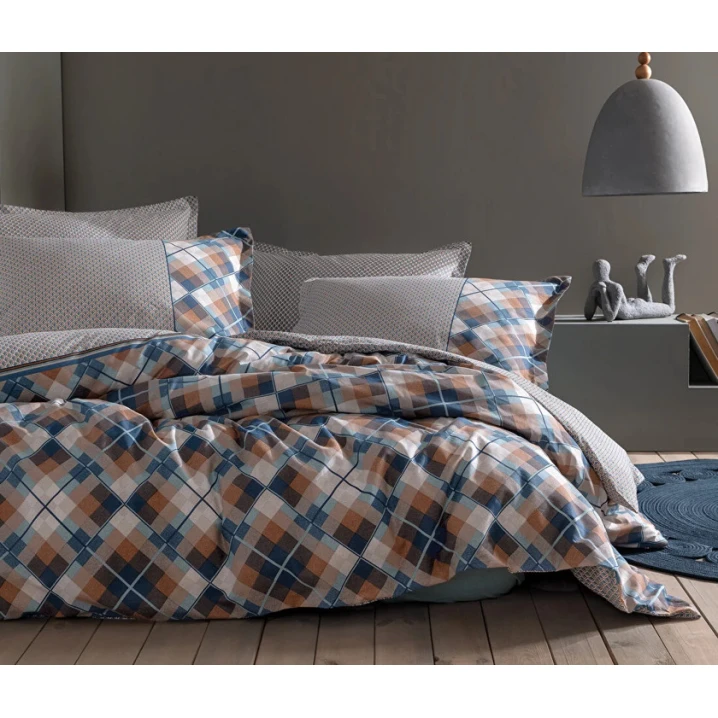 Yataq dəsti Yataş Brice XL yorğan üzü 240x220 sm, mələfə 280x240 sm, yastıq üzü 50x70, ikinəfərlik,rəngbərəng