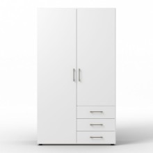 Şkaf Art Mebel Art-60-9, LDSP, ağ, 50x60x210 sm
