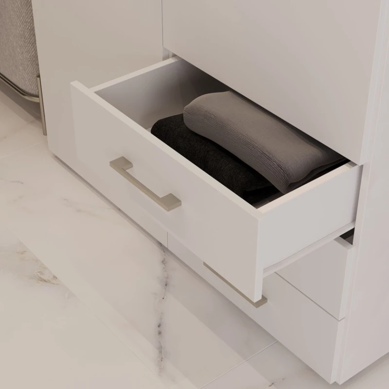 Шкаф Art Mebel Art-60-9, ЛДСП, белый, 50х60х210 см