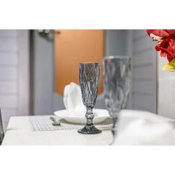 Набор фужеров, стекло, серый, 180 мл, 6 шт