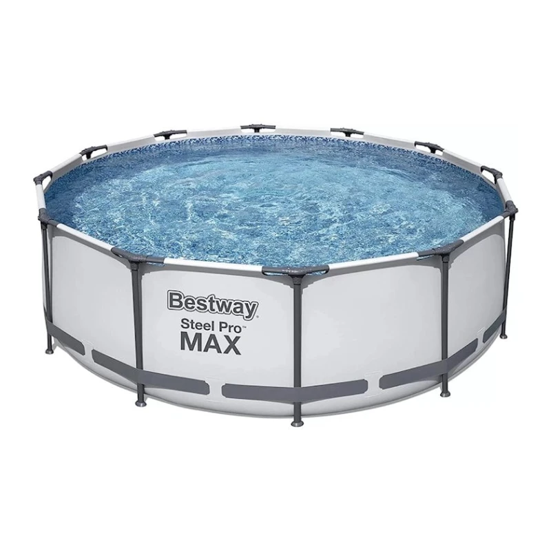 Бассейн каркасный Bestway 56418 Steel Pro, 366х100 см, серый