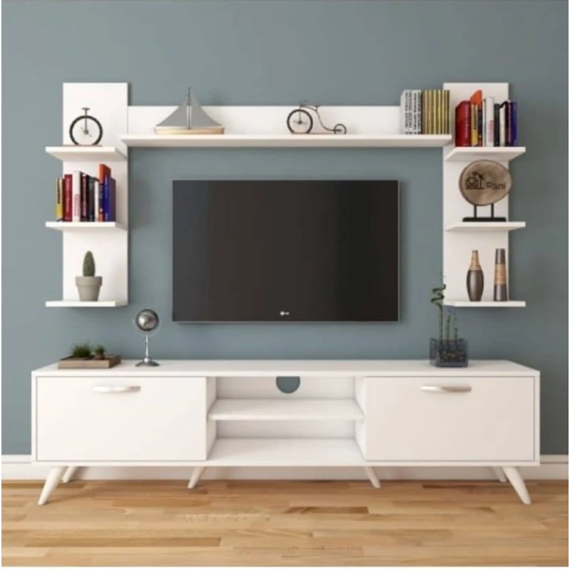 Тумба под ТВ 023, ЛДСП, белая Тумба под ТВ 023, ЛДСП, белая