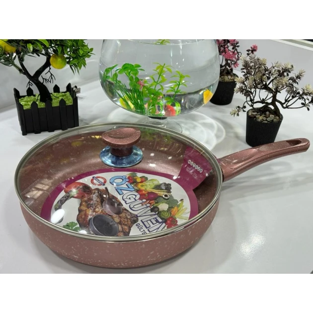 Tava Özgüvən OZGVN-017, qranit, qəhvəyi, 22 sm Tava Özgüvən OZGVN-017, qranit, qəhvəyi, 22 sm