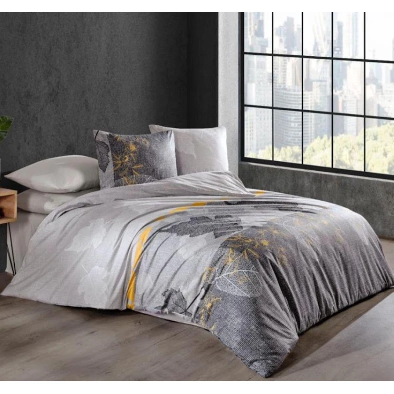 Yataq dəsti MiraNova Luxury CTS-264, yorğan üzü 160x220 sm, mələfə 180x240 sm, 1 əd. yastıq üzü, 50x70 sm, birnəfərlik, pambıq, boz