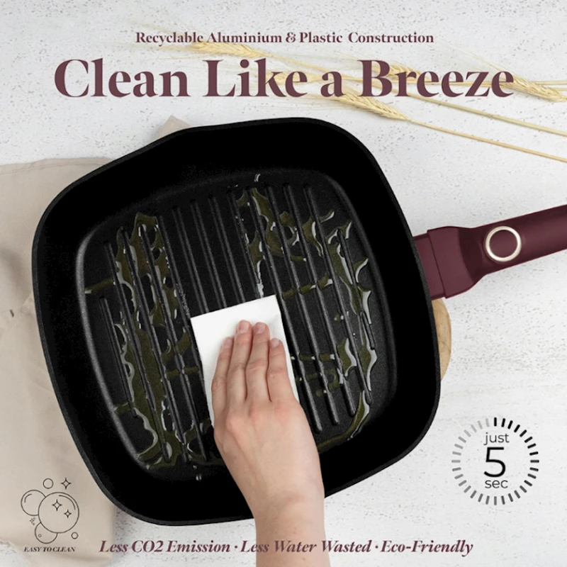 Набор сковородок Berlinger Haus Leonardo Collection BH-8049, 3 шт, 20/24/28 см, алюминий, бордовый