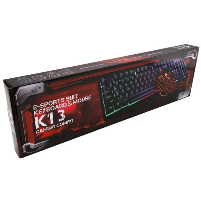 Комплект клавиатура и мышь K13 RGB Backlit Комплект клавиатура и мышь K13 RGB Backlit