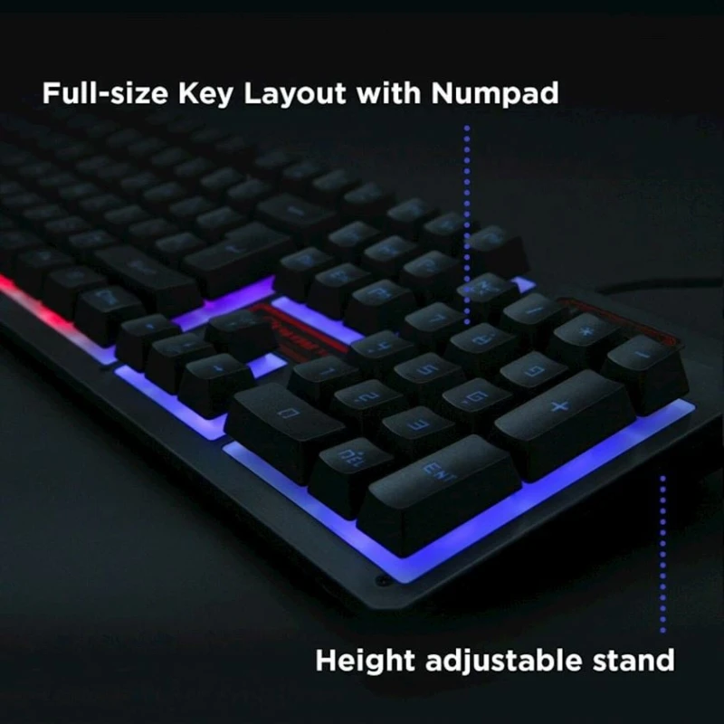 Комплект клавиатура и мышь K13 RGB Backlit Комплект клавиатура и мышь K13 RGB Backlit