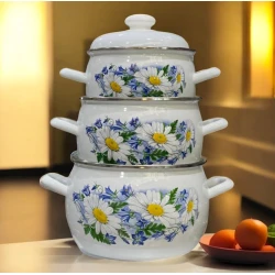 Qazan dəsti Tez-bazar-338, mina, rəngbərəng