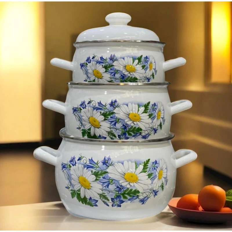 Qazan dəsti Tez-bazar-338, mina, rəngbərəng