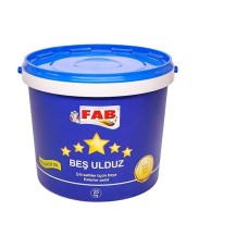 İnşaat boyası Fab boya Beş Ulduz, ağ, 25 kq