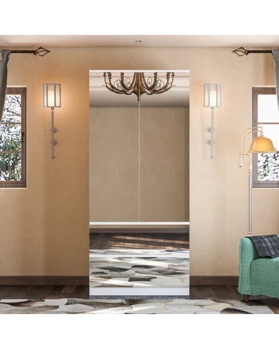 Şkaf Art Mebel Art-80-14, LDSP, ağ, 50x80x210 sm