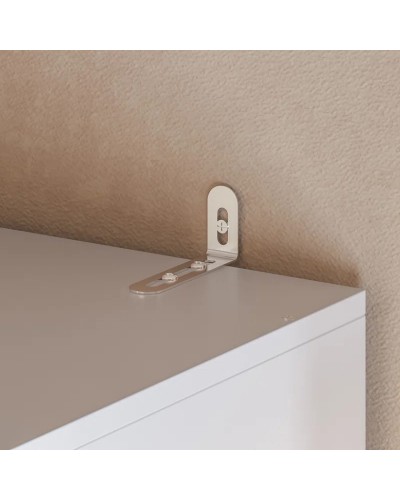 Şkaf Art Mebel Art-80-14, LDSP, ağ, 50x80x210 sm