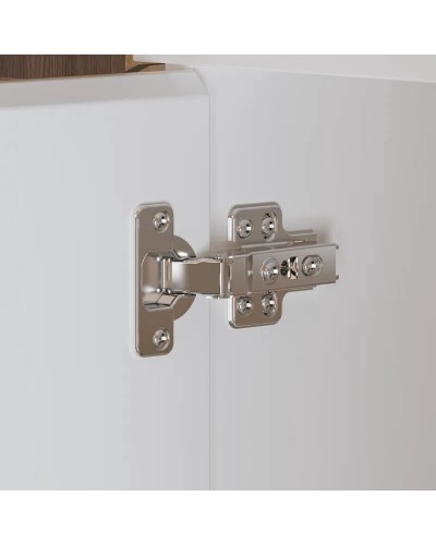 Şkaf Art Mebel Art-80-14, LDSP, ağ, 50x80x210 sm