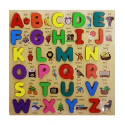 Taxta hərflər dəsti Logoped, 30x30 sm