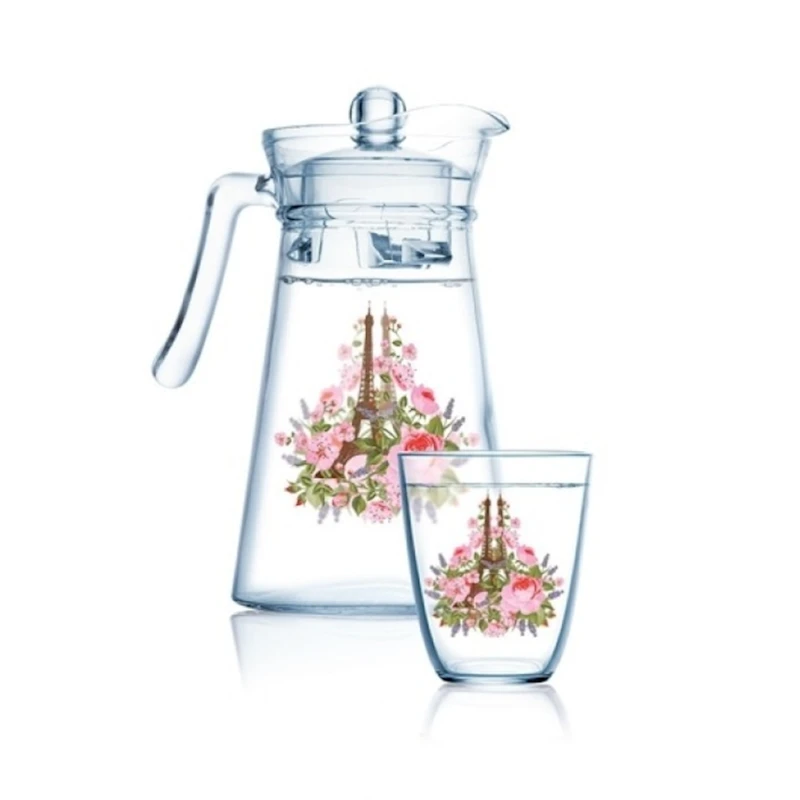 Набор Luminarc P5536 Paris Spring, с графином 7 предметов