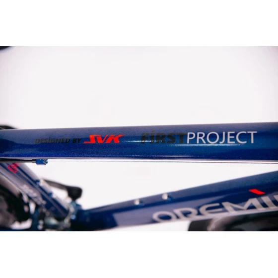 Городской и туристический велосипед Qremin TG 3.8s синий/черный, алюминиевый сплав