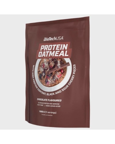 Qida əvəzləyicisi BioTechUSA Oatmeal Chocolate-Cherry, 1000 q