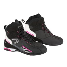 Qadınlar üçün motosikl botları BERING Tiger BBO366 Black/White/Fuchsia, ölçü T36