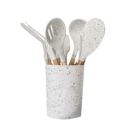 Набор кухонных принадлежностей SS-238WH, 12 предметов, силикон/дерево Набор кухонных принадлежностей SS-238WH, 12 предметов, силикон/дерево