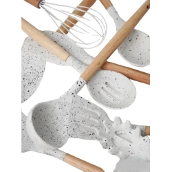 Набор кухонных принадлежностей SS-238WH, 12 предметов, силикон/дерево Набор кухонных принадлежностей SS-238WH, 12 предметов, силикон/дерево