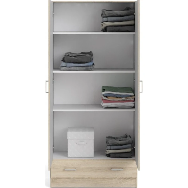 Шкаф Art Mebel Art-80-29, бежевый, ламинат, 210х80х50 см