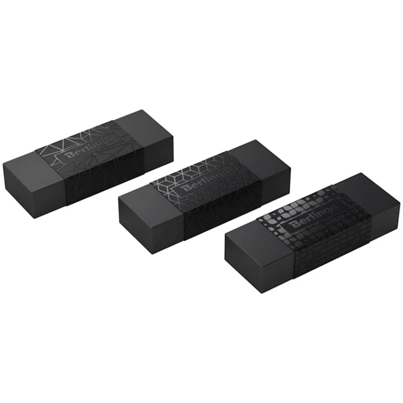 Ластик Berlingo DoubleBlack, пластик, 50x18x10 мм, товар в ассортименте Ластик Berlingo DoubleBlack, пластик, 50x18x10 мм, товар в ассортименте