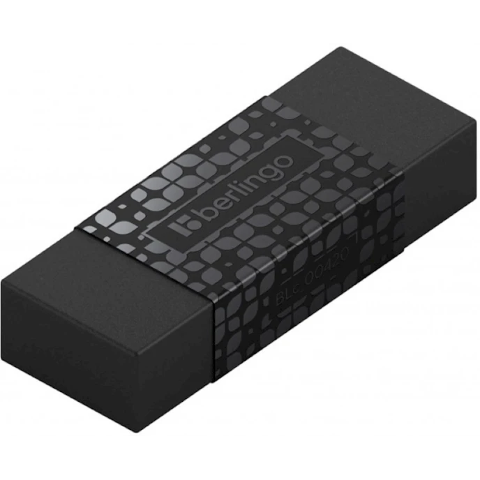 Ластик Berlingo DoubleBlack, пластик, 50x18x10 мм, товар в ассортименте Ластик Berlingo DoubleBlack, пластик, 50x18x10 мм, товар в ассортименте