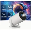 Мини круглый проектор 4K HD White