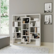 Stellaj Marina 3563_M5StelAmpleWh, LDSP, ağ, 136x22x125 sm - 3563_M5StelAmpleWh
