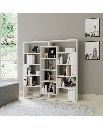 Stellaj Marina 3563_M5StelAmpleWh, LDSP, ağ, 136x22x125 sm - 3563_M5StelAmpleWh