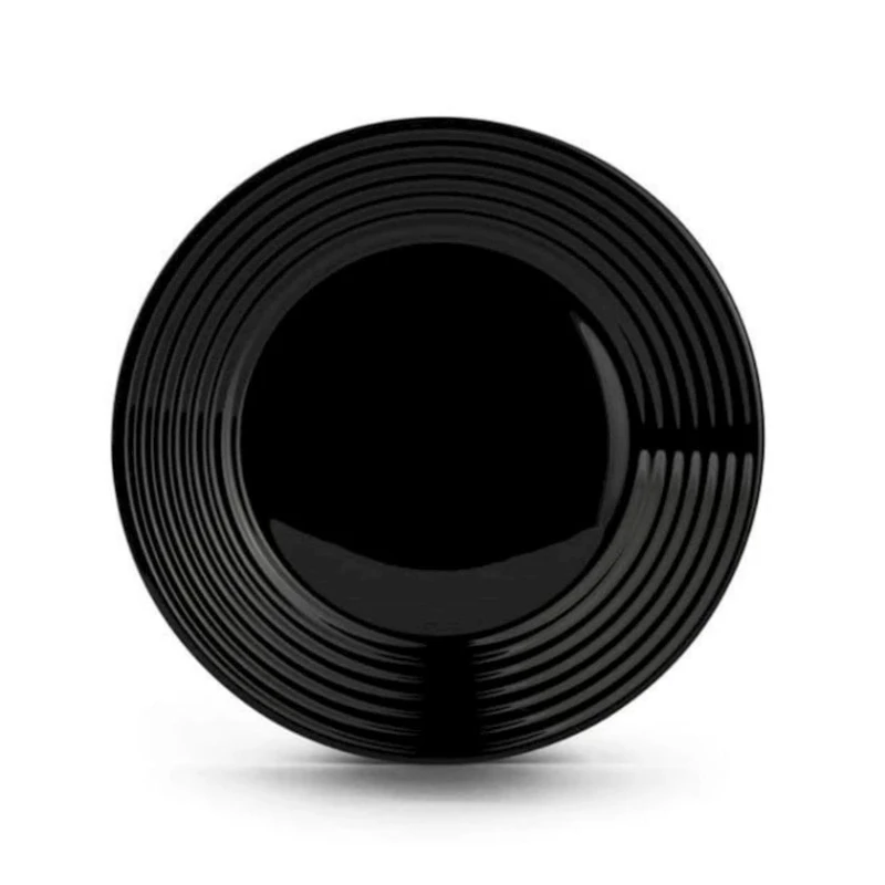 Обеденная тарелка Luminarc Harena, 27 см, черный Обеденная тарелка Luminarc Harena, 27 см, черный