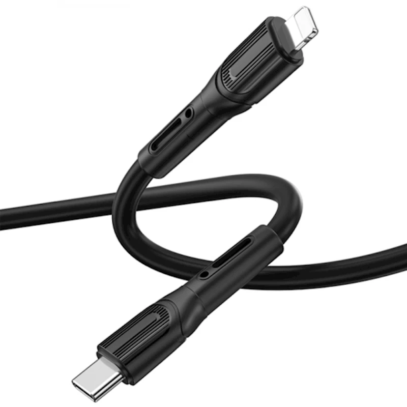 Кабель USB Wiwu Wi-C005 Type C - Lightning, 1 м, черный