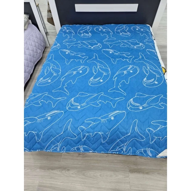 Yorğan Yorgancı SHA-00006214, birnəfərlik, yay, göy, 155х215 sm