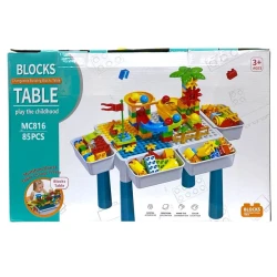 Детский игровой стол Blocks Table M5015, со стулом, 85 элементов, 3+ лет Детский игровой стол Blocks Table M5015, со стулом, 85 элементов, 3+ лет