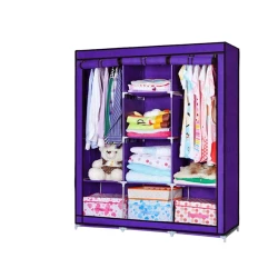 Портативный шкаф 88130A Purple, напольный, 130x45x175 см, металл/ткань, фиолетовый Портативный шкаф 88130A Purple, напольный, 130x45x175 см, металл/ткань, фиолетовый