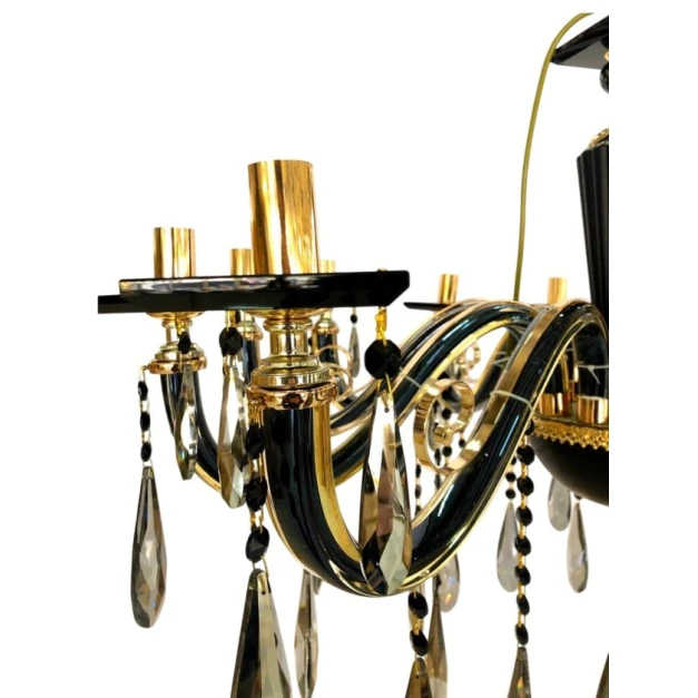 Подвесная люстра Şəms Aydınlatma 85064, 6 x E14, черная/золотистая, диаметр 60-65 см Подвесная люстра Şəms Aydınlatma 85064, 6 x E14, черная/золотистая, диаметр 60-65 см