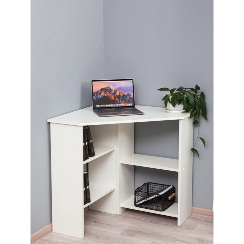 Письменный стол Letta White, 75х75х75 см, ЛДСП, белый Письменный стол Letta White, 75х75х75 см, ЛДСП, белый