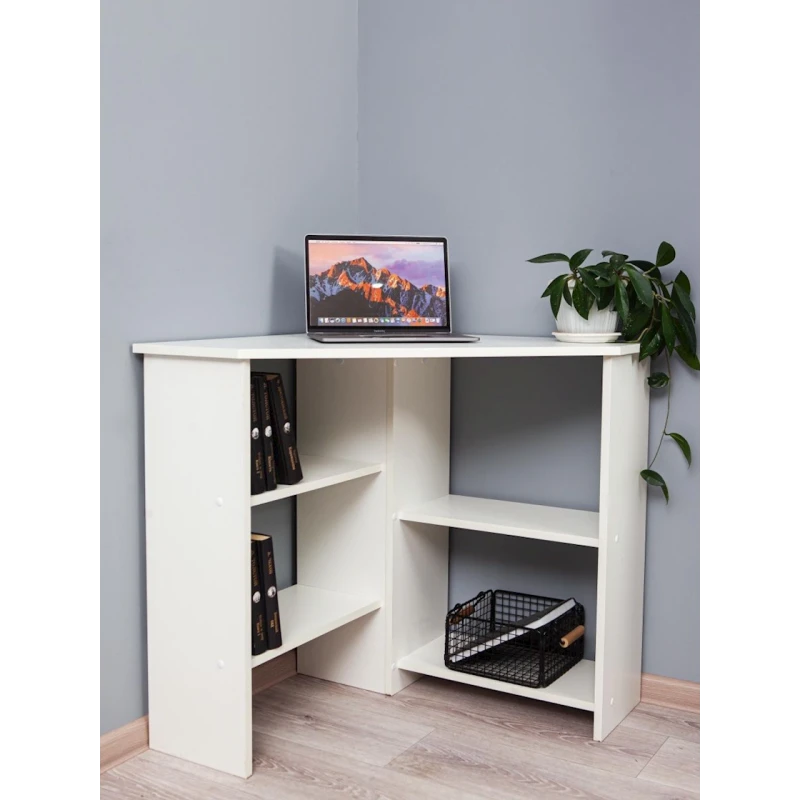 Письменный стол Letta White, 75х75х75 см, ЛДСП, белый Письменный стол Letta White, 75х75х75 см, ЛДСП, белый