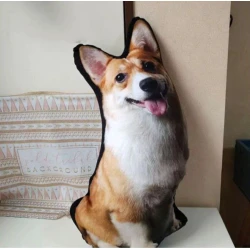 İt formalı yumşaq oyuncaq-yastıq 1206, 50х30х40 sm, sarı