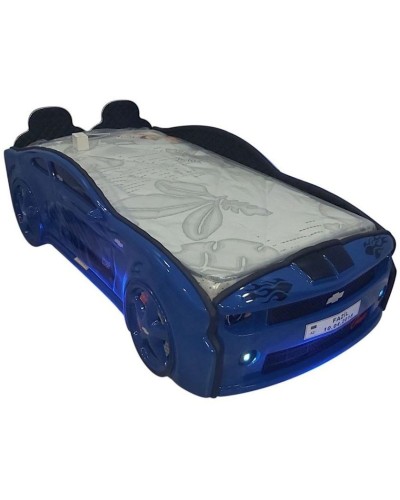 Çarpayı FULL 3D Chevrolet Camaro, 100x190 sm, göy