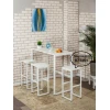 Барная стойка 3563_LoftBarStolWWhite, 90x40x110 см, ЛДСП, белая