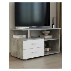 Тумба под ТВ 3563_LETNEWBoxLegWhBet, ЛДСП, разноцветная, 50x43x90 см Тумба под ТВ 3563_LETNEWBoxLegWhBet, ЛДСП, разноцветная, 50x43x90 см