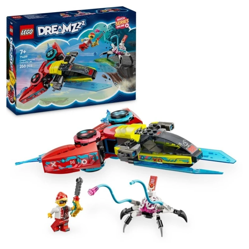 Конструктор LEGO Dreamzzz Cooper's Gaming Controller Jet 71489, 266 деталей, от 7 лет