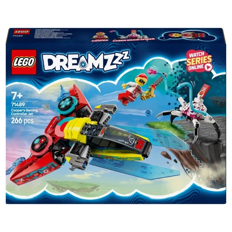 Конструктор LEGO Dreamzzz Cooper's Gaming Controller Jet 71489, 266 деталей, от 7 лет
