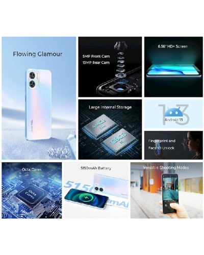 Smartfon Oukitel C36 4GB/128GB Light Blue (6931940773706)