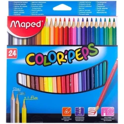 Набор цветных карандашей Maped Color'Peps, 24 цвета Набор цветных карандашей Maped Color'Peps, 24 цвета