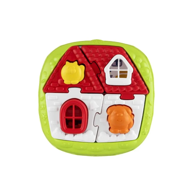 Развивающая игрушка Chicco Puzzle 2 in 1 House and Farm, пластик, от 1 года