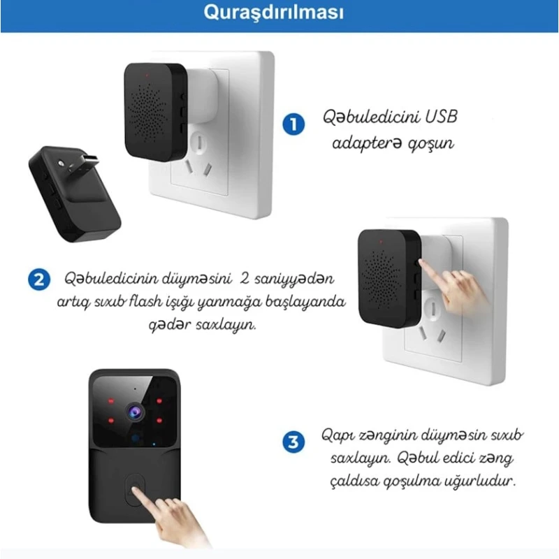 Ağıllı videodomofon Tuya EA2673 Ağıllı videodomofon Tuya EA2673