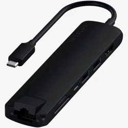 USB хаб Satechi Type-C Slim Multiport with Ethernet Adapter Black