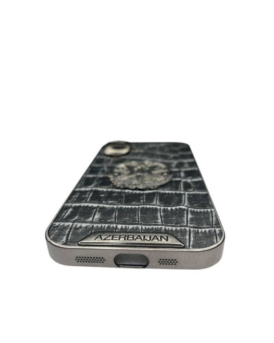 Чехол для Apple iPhone 16 с гербом, черный